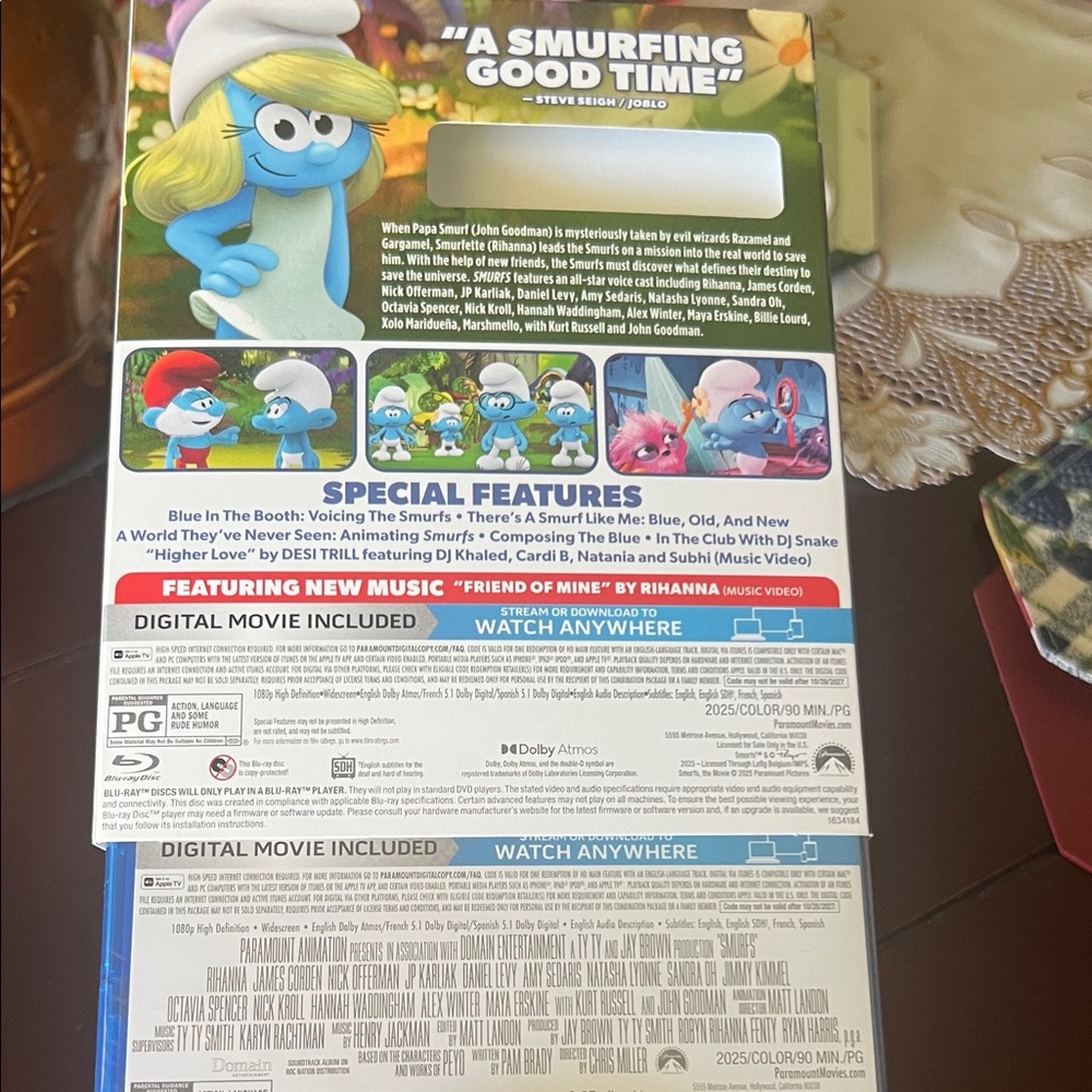 # 0868+ Smurfs Blu-ray with Bonus Content - Picture 3 of 10